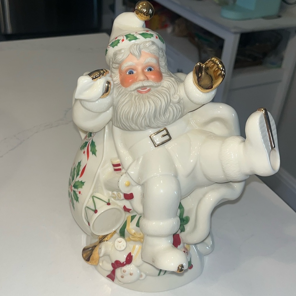 Retired Lenox Santa Tea pot.